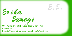 erika sumegi business card